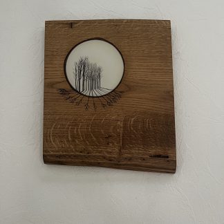 Tableau avec incrustration epoxy faïencerie Saint Georges
